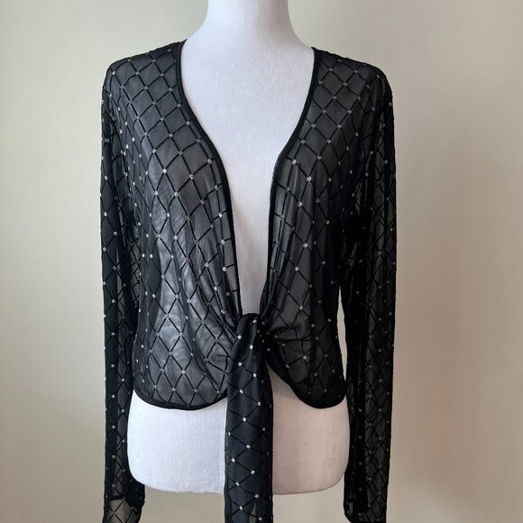 Ardoise Jackets & Blazers - ARDOISE Retro Bolero Fairy Goth XL Whims goth Magic Retro layering front knot